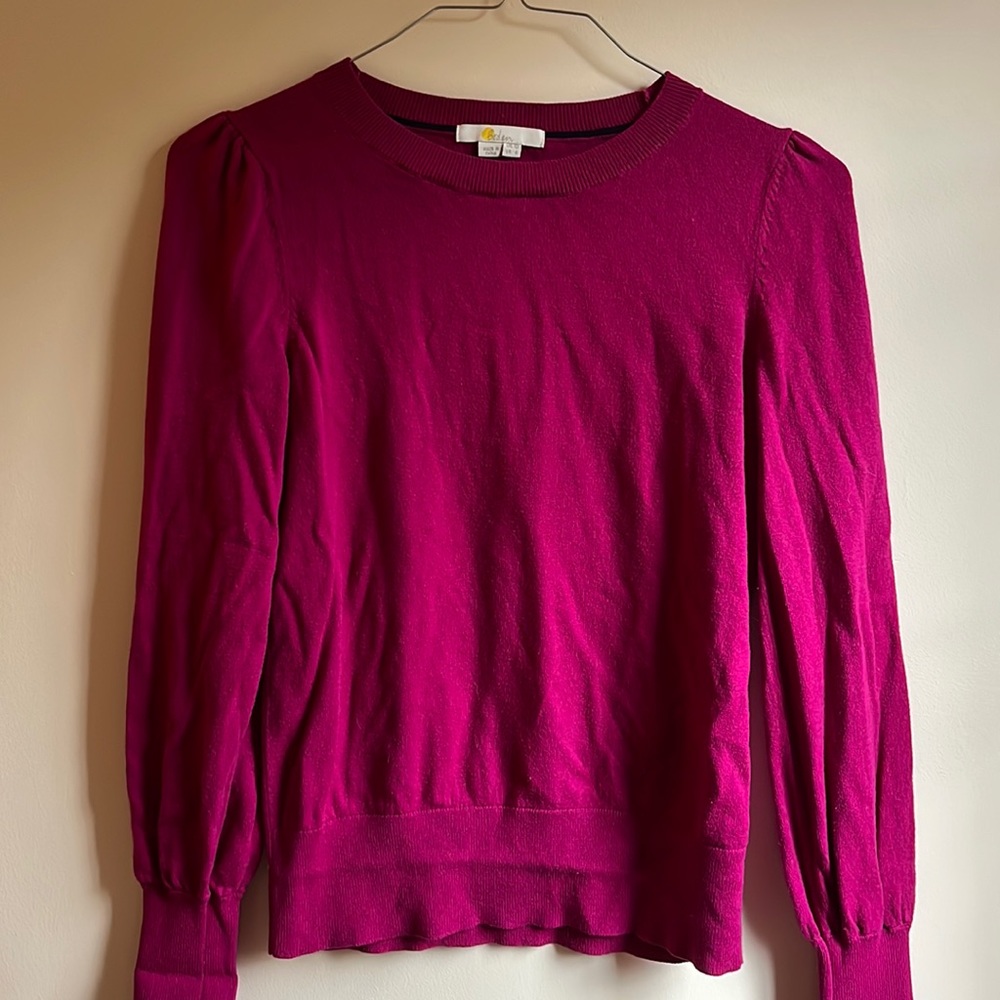 Boden sweater, Fuchsia, size 6
